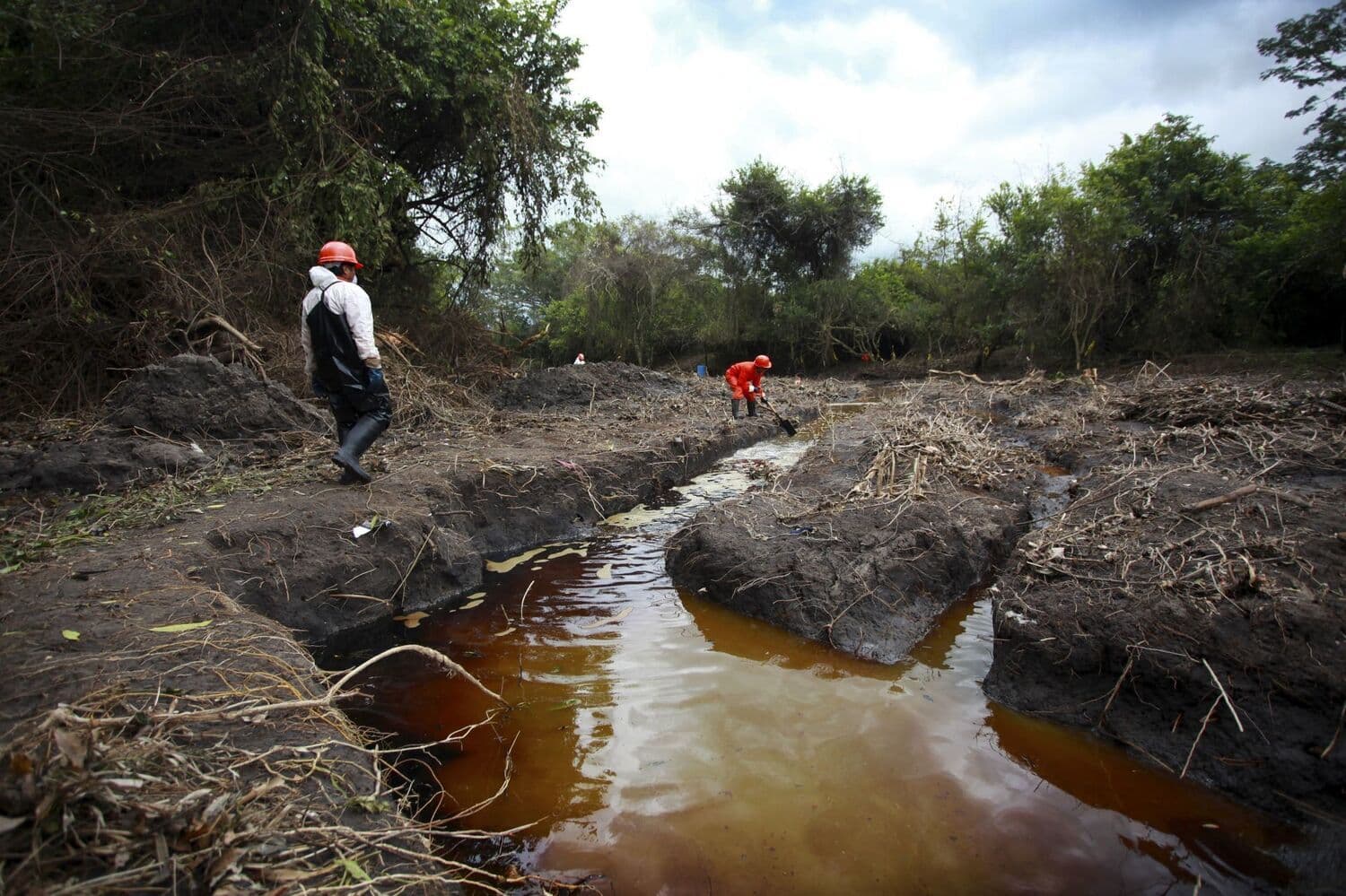 Antecedente de otro derrame ocurrido en Tierra Blanca, Veracruz. Foto: Félix Márquez/Cuartoscuro.com