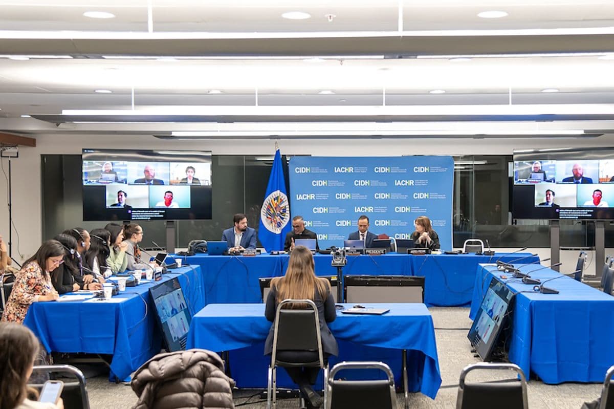 This was the first time that the Commission addressed the issue of displacement due to climate change. Photo: CIDH