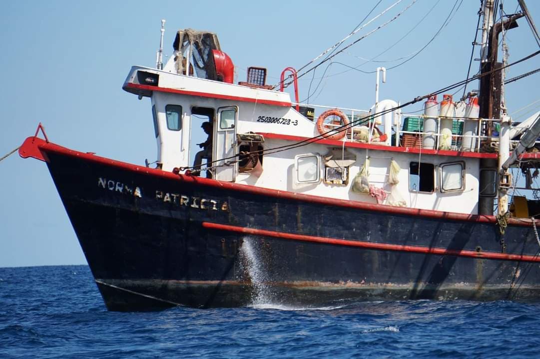 Una de las embarcaciones vista en la Bahía. Foto: Incluida en la denuncia a Profepa